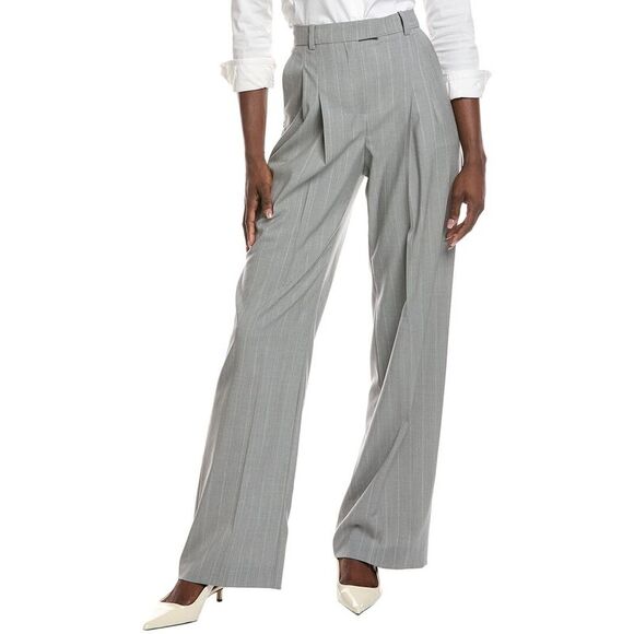 Hugo Boss Womens BossTravlar Wool Pant Grey